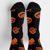 Kürbismuster Socken (Oben)