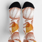 Kürbismuster Socken (Oben)