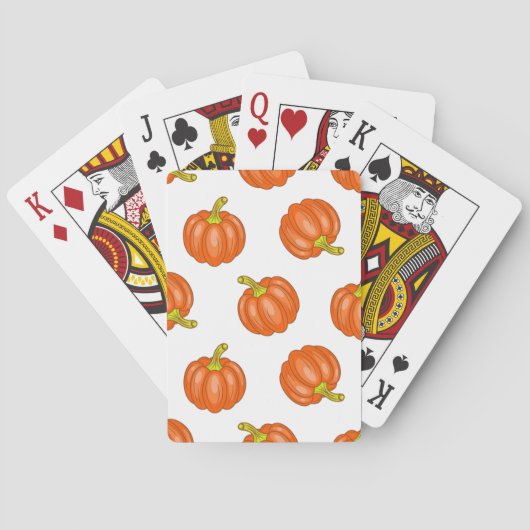 Kürbismuster Spielkarten (Rückseite)