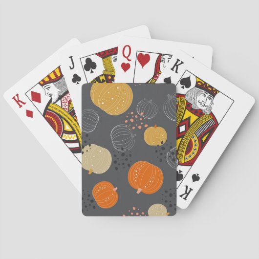 Kürbismuster Spielkarten (Rückseite)