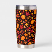 Kürbismuster Thermobecher (Rückseite)