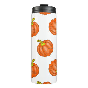 Kürbismuster Thermosbecher