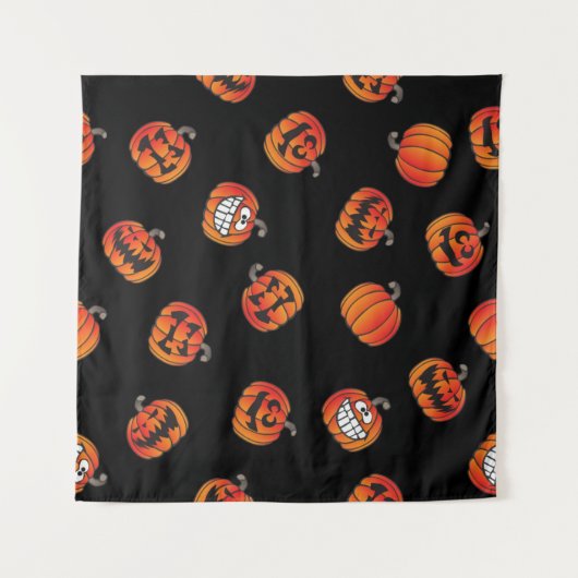 Kürbismuster Wandteppich (Vorderseite (Horizontal))