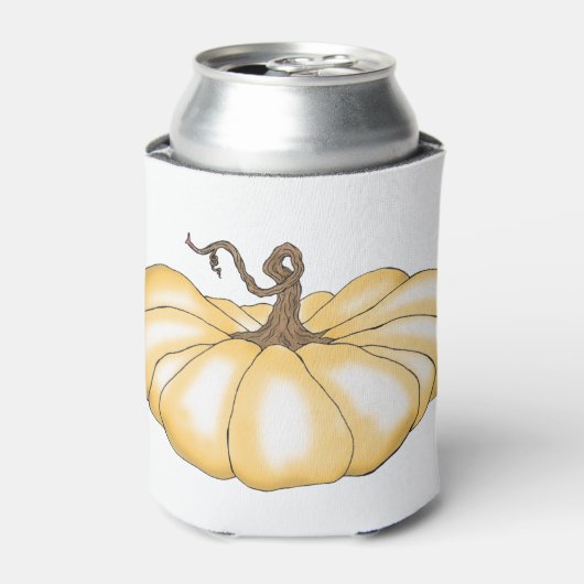 Kürbisorange Dosenkühler (Kanne Vorderseite)