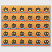 Kürbisorange Geschenkpapier (Flach)