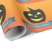 Kürbisorange Geschenkpapier (Rolleneckpunkt)