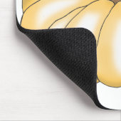 Kürbisorange Mousepad (Ecke)