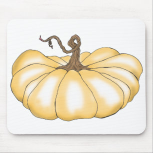 Kürbisorange Mousepad