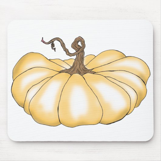 Kürbisorange Mousepad (Vorne)