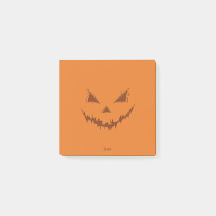 Kürbisorange Post-it Klebezettel