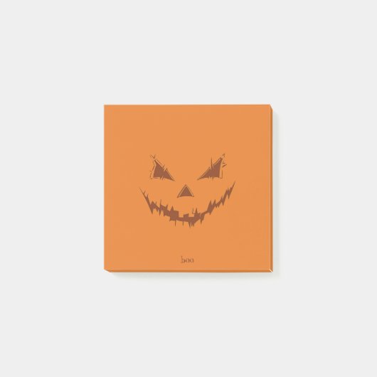 Kürbisorange Post-it Klebezettel (Vorderseite)