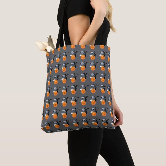 Kürbispanorama: Gespenstische Mondlichtszene Tasche (Von Nahem)