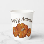 Kürbispapier-Cup Pappbecher (Rückseite)