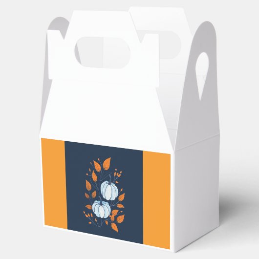 Kürbispapier Geschenkschachtel (Geöffnet)