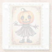 Kürbisparade: Der Erntetrickster Glasuntersetzer (Rückseite)