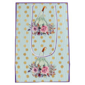 Kürbispastel aquamarin mittlere geschenktüte (Rückseite)