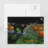 Kürbispatch, glückliches Halloween Postkarte (Vorne/Hinten)