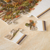 Kürbispfad Herbst Cottage Puzzle (Seite)