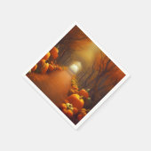 Kürbispfad Schönes Papier für die Herbstszene Serviette (Ecke)