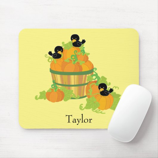 Kürbispflach Gelb und Orange Mousepad (Mit Mouse)