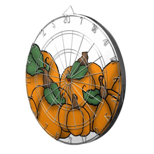 Kürbispflaster Dartscheibe (Vorderseite rechts)