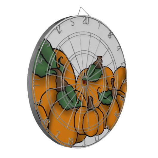 Kürbispflaster Dartscheibe (Vorderseite Links)