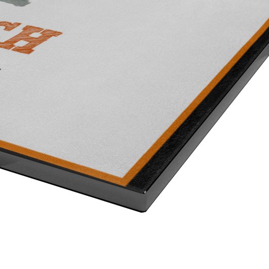 Kürbispflaster fallen| Retro-LKW personalisiert Schneidebrett (Ecke)