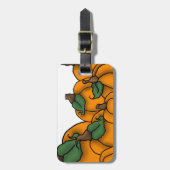 Kürbispflaster Gepäckanhänger (Vorderseite vertikal)