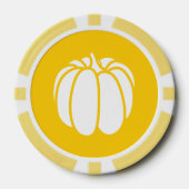 Kürbispflaster in Gelb Pokerchips (Vorderseite)