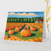 Kürbispflaster mit Haus Karte (Gelbe Blume)