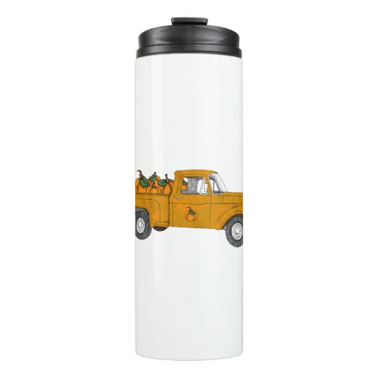 Kürbispflaster Thermosbecher (Vorderseite)