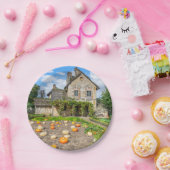 Kürbispflaster und Papierteller (Party)