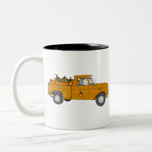 Kürbispflaster Zweifarbige Tasse (Links)