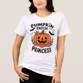 Kürbispflasterprinzessin Tri-Blend Shirt (Vorderseite)
