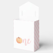 Kürbispink, karierter Gefälligkeitskasten Geschenkschachtel (Geöffnet)