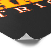 Kürbisplakat zum Halloween-Jack-O-Lantern Poster (Ecke)