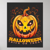 Kürbisplakat zum Halloween-Jack-O-Lantern Poster (Vorne)