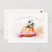 Kürbispostkarten für Mädchen zum Geburtstag Postkarte (Vorne/Hinten)