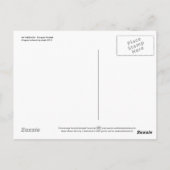 Kürbisprotest - Stehende Arbeit Postkarte (Rückseite)