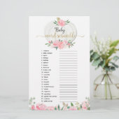 Kürbisrosa Grünpflanzen Kinderwürfeldusche (Stehend Vorderseite)