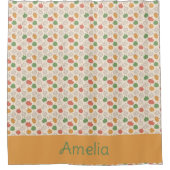 Kürbisröschen Duschvorhang (Vorderseite)