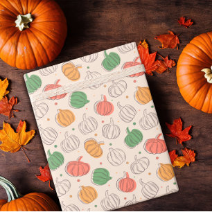 Kürbisröschen Geschenkpapier