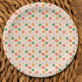 Kürbisröschen Pappteller