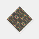 Kürbisröschen Serviette (Ecke)