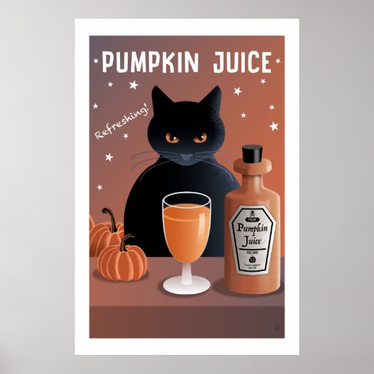 Kürbissaft Poster (Vorne)