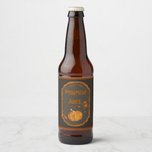 Kürbissaftmarken Bierflaschenetikett