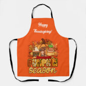 Kürbissaison Autumn Text und Color anpassen Schürze (Vorderseite)
