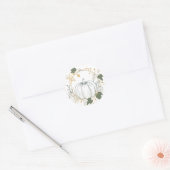 Kürbissaison: Fall Runder Aufkleber (Umschlag)