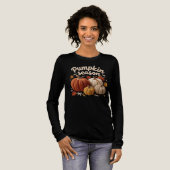 Kürbissaison Faux-Garn Bella+Canvas Tri-Blend Shirt (Volle Vorderseite)