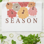 Kürbissaison Geschirrtuch (Gefaltet)